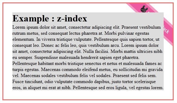 วิธีใช้ z-index