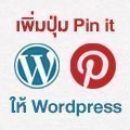 [WordPress] เพิ่มปุ่ม Pin it ของ Pinterest